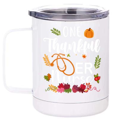 Er Nurse Thanksgiving Gobble Squad Emergency Gift 12 oz Stainless Steel Tumbler Cup