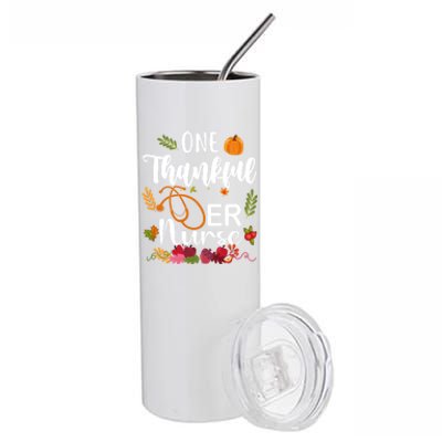 Er Nurse Thanksgiving Gobble Squad Emergency Gift Stainless Steel Tumbler