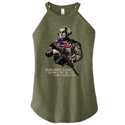 Everybody Needs To Own An Ar15 Quote Classic G.Un Lover Women’s Perfect Tri Rocker Tank