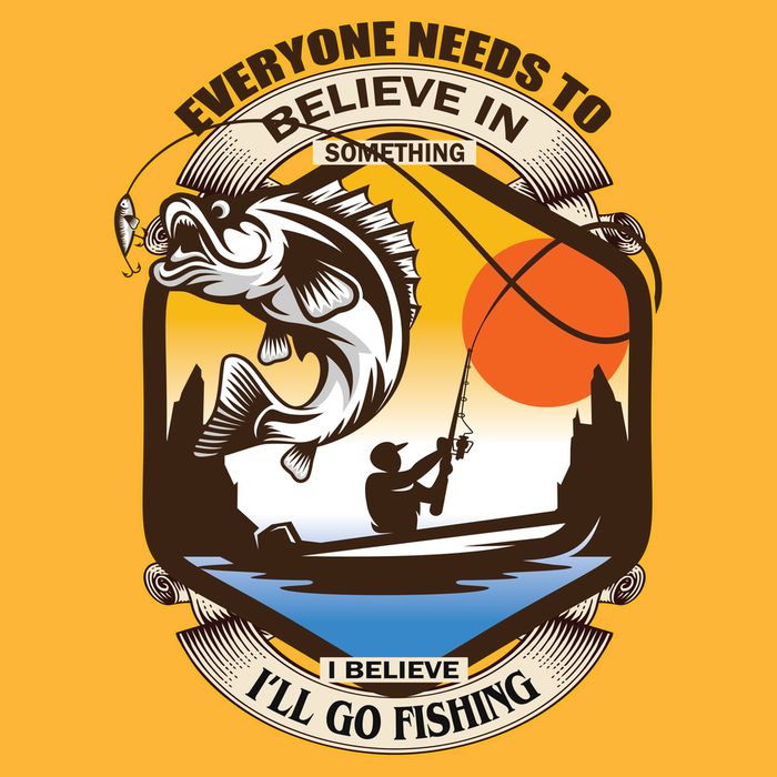 Everyone Needs To Believe In Something I Believe I'll Go Fishing Cooling Performance Crew T-Shirt