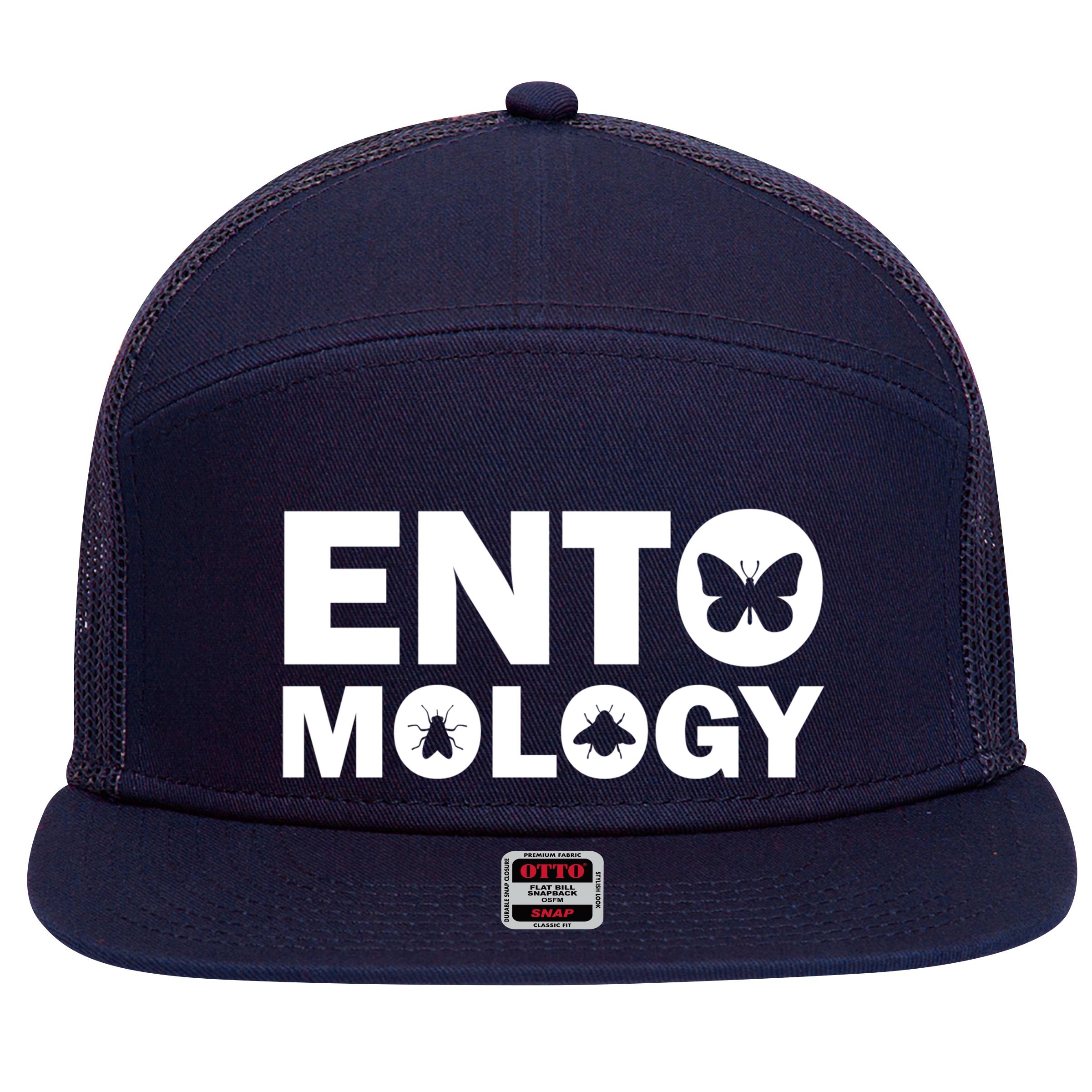 Entomology Logo 7 Panel Mesh Trucker Snapback Hat