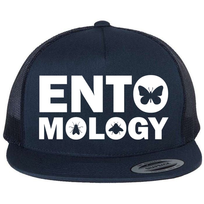 Entomology Logo Flat Bill Trucker Hat