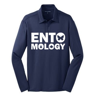 Entomology Logo Silk Touch Performance Long Sleeve Polo