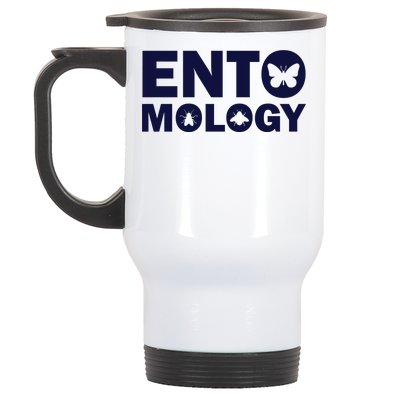 Entomology Logo Stainless Steel Travel Mug