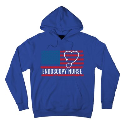 Endoscopy Nurse Usa Flag Patriotic Gift Hoodie