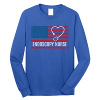 Endoscopy Nurse Usa Flag Patriotic Gift Long Sleeve Shirt