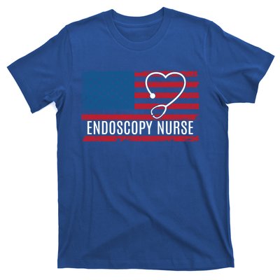 Endoscopy Nurse Usa Flag Patriotic Gift T-Shirt