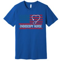 Endoscopy Nurse Usa Flag Patriotic Gift Premium T-Shirt