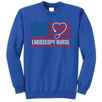 Endoscopy Nurse Usa Flag Patriotic Gift Tall Sweatshirt