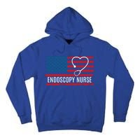 Endoscopy Nurse Usa Flag Patriotic Gift Tall Hoodie