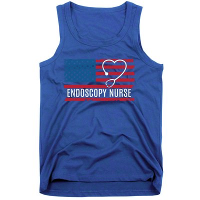 Endoscopy Nurse Usa Flag Patriotic Gift Tank Top