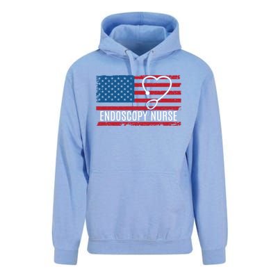 Endoscopy Nurse Usa Flag Patriotic Gift Unisex Surf Hoodie