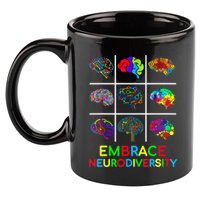 Embrace Neurodiversity Video Game Autism Awareness ASD 11oz C Handle Ceramic Mug