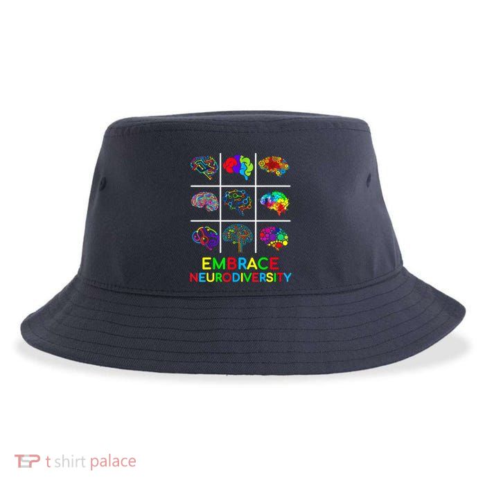 Embrace Neurodiversity Video Game Autism Awareness ASD Sustainable Bucket Hat