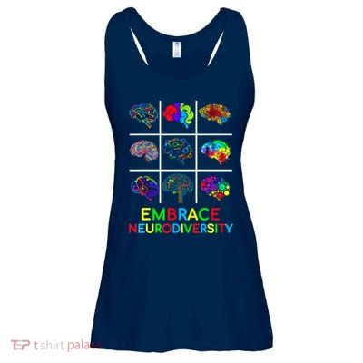 Embrace Neurodiversity Video Game Autism Awareness ASD Ladies Essential Flowy Tank