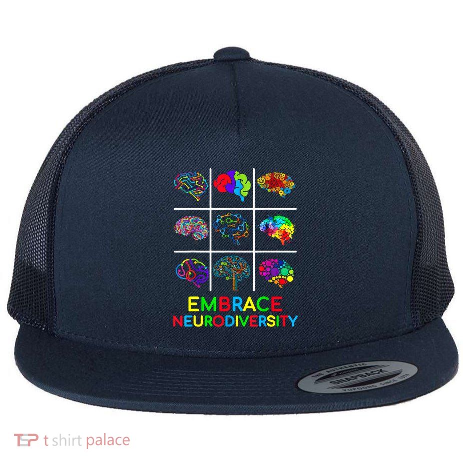 Embrace Neurodiversity Video Game Autism Awareness ASD Flatbill Hat