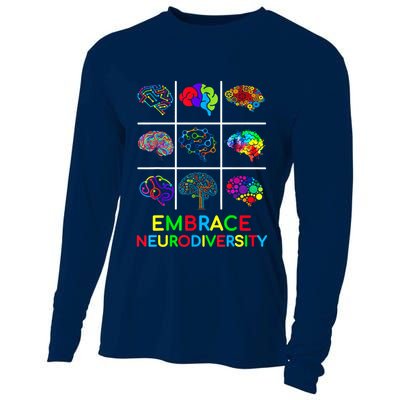 Embrace Neurodiversity Video Game Autism Awareness ASD Cooling Performance Long Sleeve Crew
