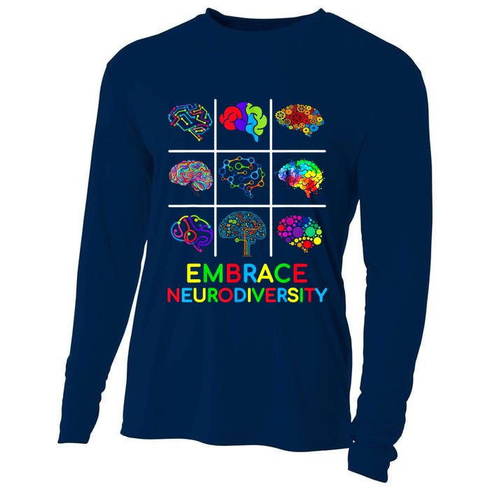 Embrace Neurodiversity Video Game Autism Awareness ASD Cooling Performance Long Sleeve Crew