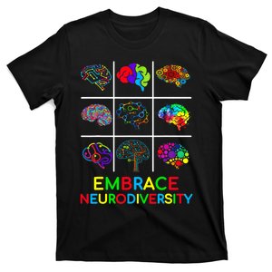 Embrace Neurodiversity Video Game Autism Awareness ASD T-Shirt