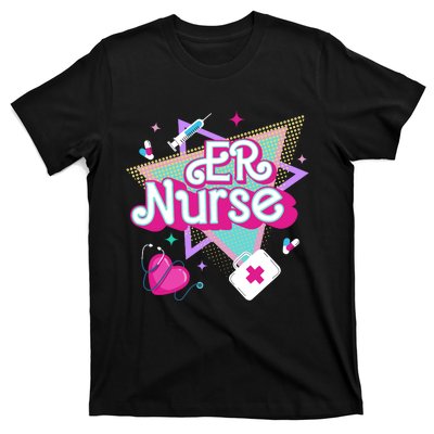 Er Nurse Vintage Ed Emergency Department Nurse Life Wo T-Shirt