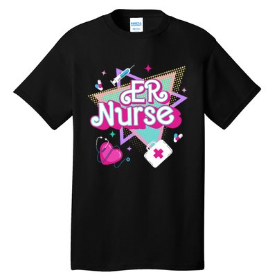 Er Nurse Vintage Ed Emergency Department Nurse Life Wo Tall T-Shirt