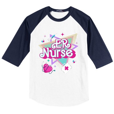 Er Nurse Vintage Ed Emergency Department Nurse Life Wo Baseball Sleeve Shirt