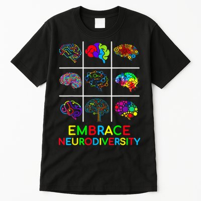 Embrace Neurodiversity Video Game Autism Awareness ASD Tall T-Shirt