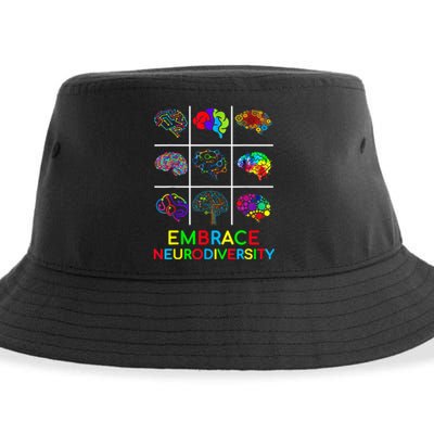 Embrace Neurodiversity Video Game Autism Awareness ASD Sustainable Bucket Hat