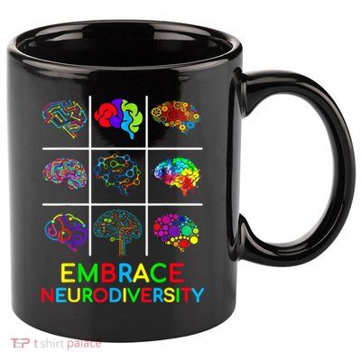 Embrace Neurodiversity Video Game Autism Awareness ASD 11oz C Handle Ceramic Mug