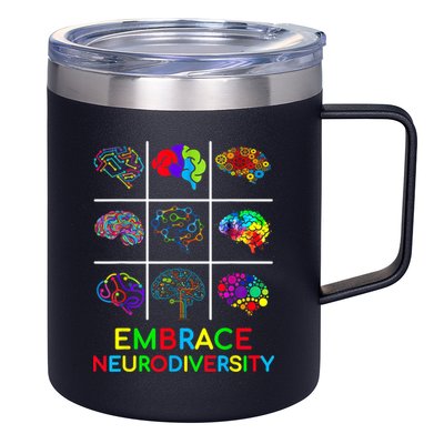 Embrace Neurodiversity Video Game Autism Awareness ASD 12oz Stainless Steel Coffee Mug