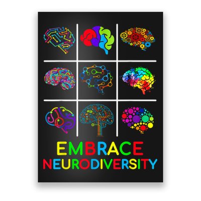 Embrace Neurodiversity Video Game Autism Awareness ASD Poster