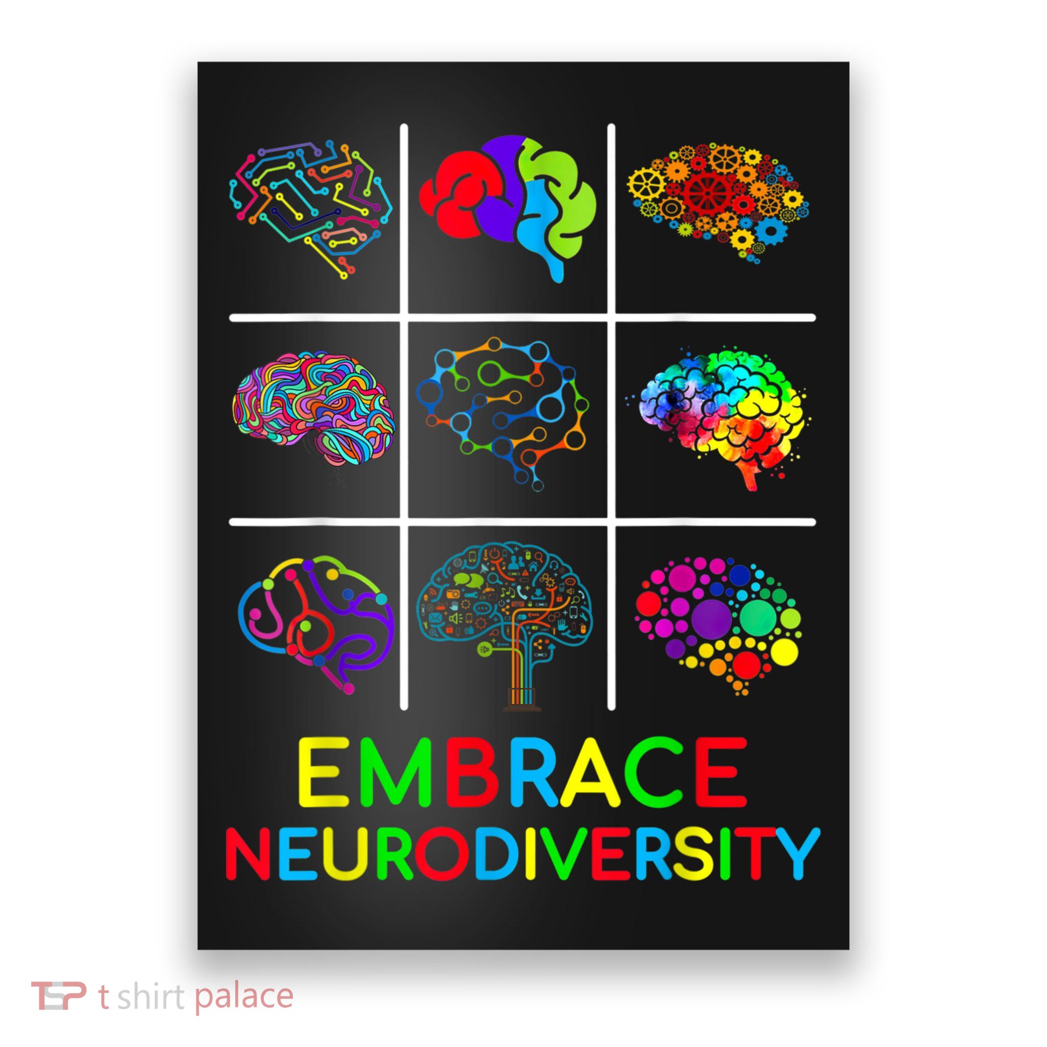 Embrace Neurodiversity Video Game Autism Awareness ASD Poster
