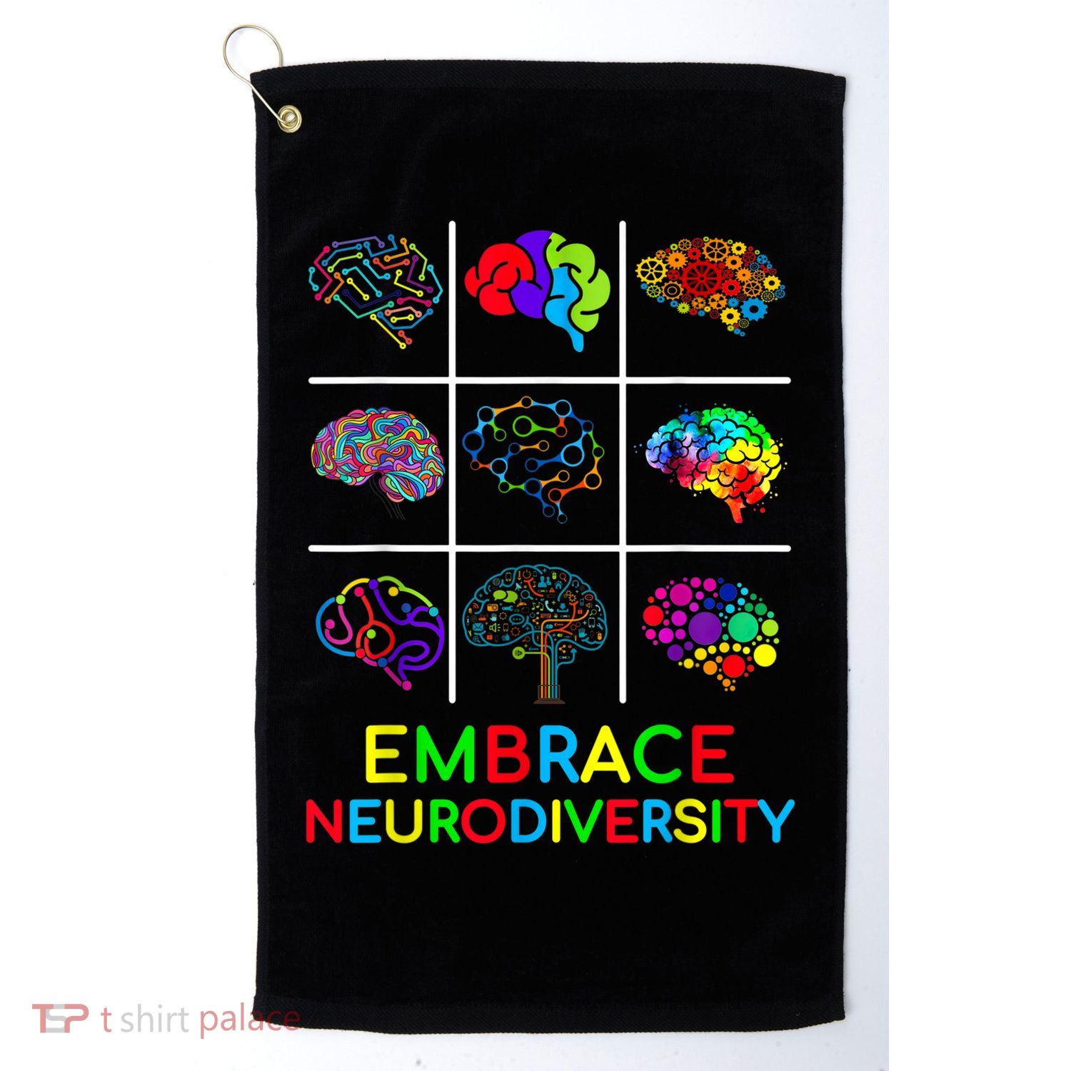 Embrace Neurodiversity Video Game Autism Awareness ASD Golf Towel