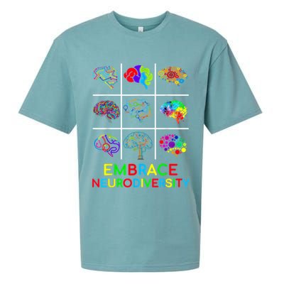 Embrace Neurodiversity Video Game Autism Awareness ASD Sueded Cloud Jersey T-Shirt
