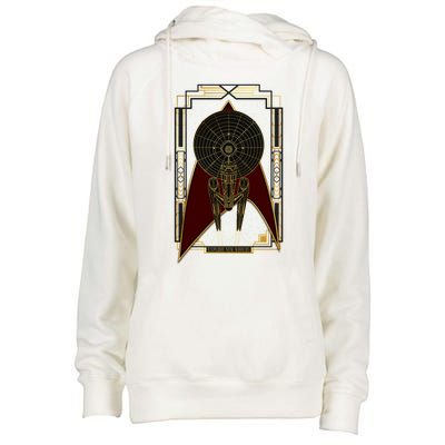 Explore New Worlds Womens Funnel Neck Pullover Hood