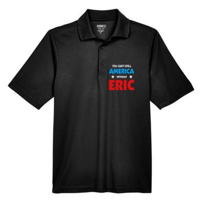 Eric Name You CanT Spell America Without Eric Men's Origin Performance Piqué Polo