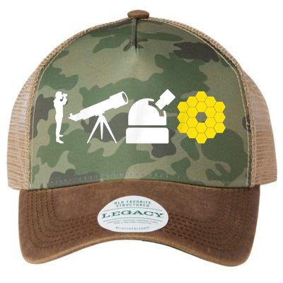 Evolution Of Astronomy Telescopes James Webb Space Telescope Legacy Tie Dye Trucker Hat