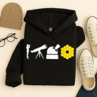 Evolution Of Astronomy Telescopes James Webb Space Telescope Hoodie