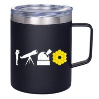 Evolution Of Astronomy Telescopes James Webb Space Telescope 12oz Stainless Steel Coffee Mug