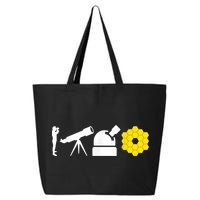 Evolution Of Astronomy Telescopes James Webb Space Telescope 25L Jumbo Tote