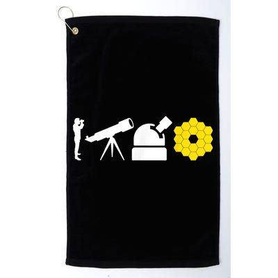 Evolution Of Astronomy Telescopes James Webb Space Telescope Golf Towel