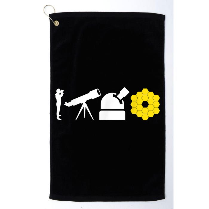 Evolution Of Astronomy Telescopes James Webb Space Telescope Golf Towel