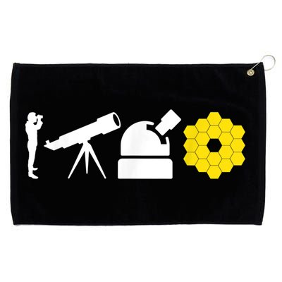 Evolution Of Astronomy Telescopes James Webb Space Telescope Grommeted Golf Towel