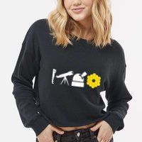 Evolution Of Astronomy Telescopes James Webb Space Telescope Cropped Pullover Crew