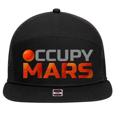 Explorer Occupygiftmars Astronomy Great Gift 7 Panel Mesh Trucker Snapback Hat