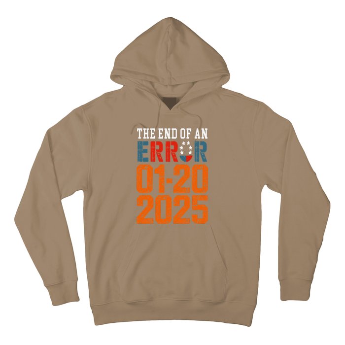 End Of An Error 20 Jan Trump Vintage Usa Flag 2025 Hoodie