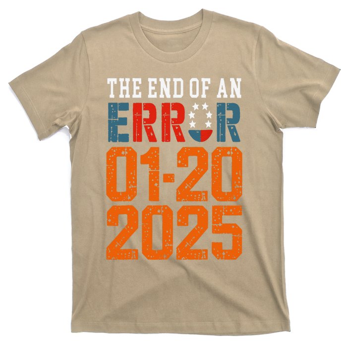 End Of An Error 20 Jan Trump Vintage Usa Flag 2025 T-Shirt