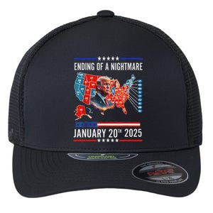 Ending Of A Nightmare January 20th 2025Donald Trump Flexfit Unipanel Trucker Cap