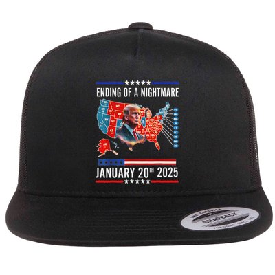 Ending Of A Nightmare January 20th 2025Donald Trump Flat Bill Trucker Hat