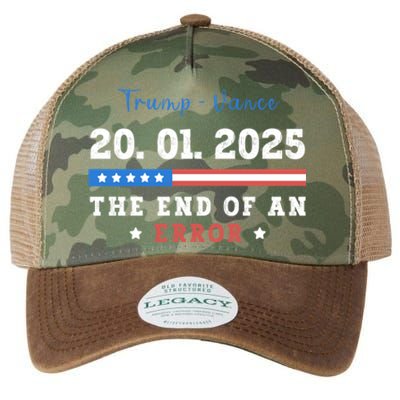 End Of An Error January 20 2025 Inauguration Day Trump Legacy Tie Dye Trucker Hat